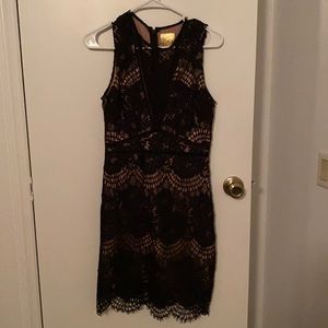 Black lace dress